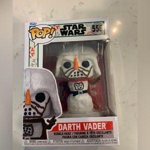 New in box Star Wars Darth Vader Bobble Head Figure Holiday Snowman